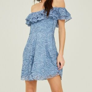 NEW Altar’d State Blue Lace Mini Dress Size Small NWT